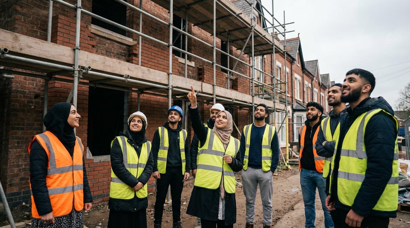 Building project funded by community pledges — the outcome coordination delivers